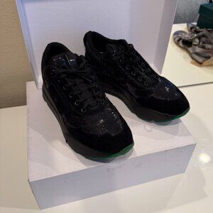 Ruco Line Black Scaled Sneakers - Size 10